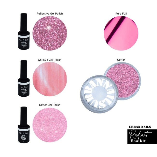 Urban Nails Radiant Rose Kit