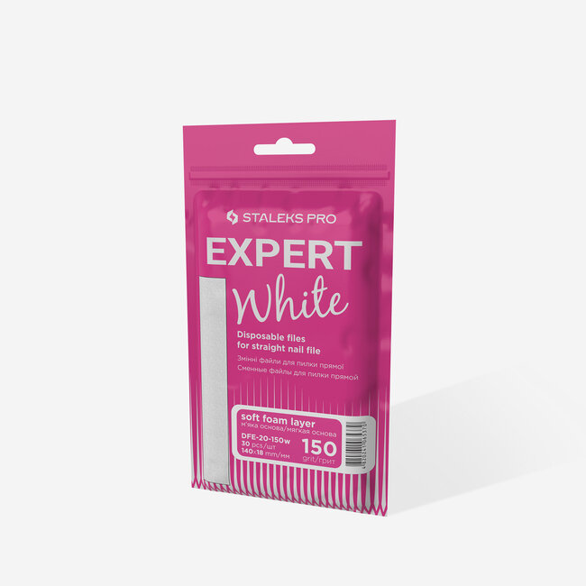 Staleks DFE-40-150w Replaceable abrasive kit for crescent file EXPERT 40 - 150 grit - White