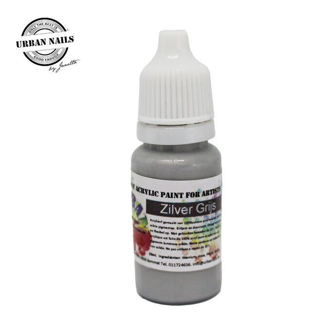 Urban Nails Pure Paint Zilver Grijs