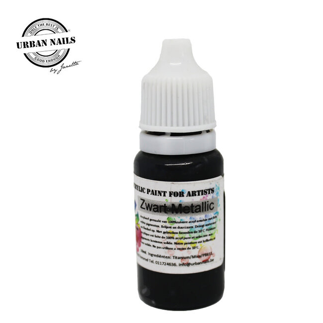 Urban Nails Pure Paint Zwart Metallic