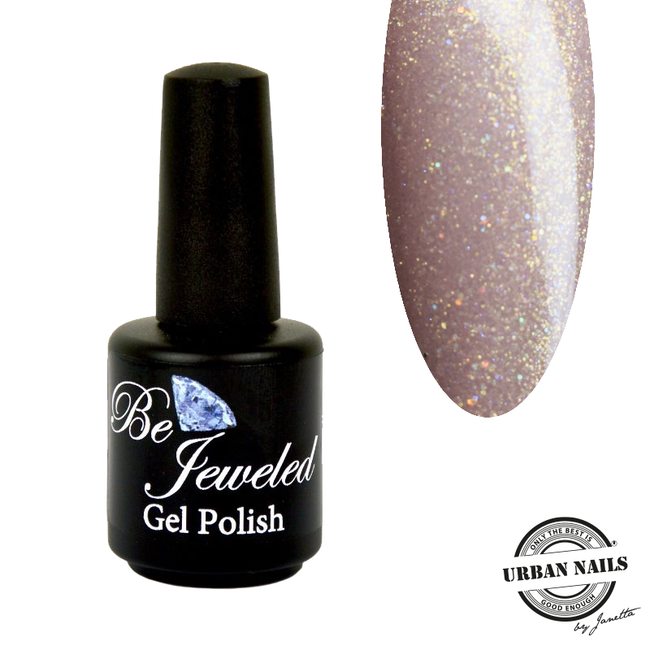 Urban Nails Gelpolish 244 - Lichtbruin met goud glitter