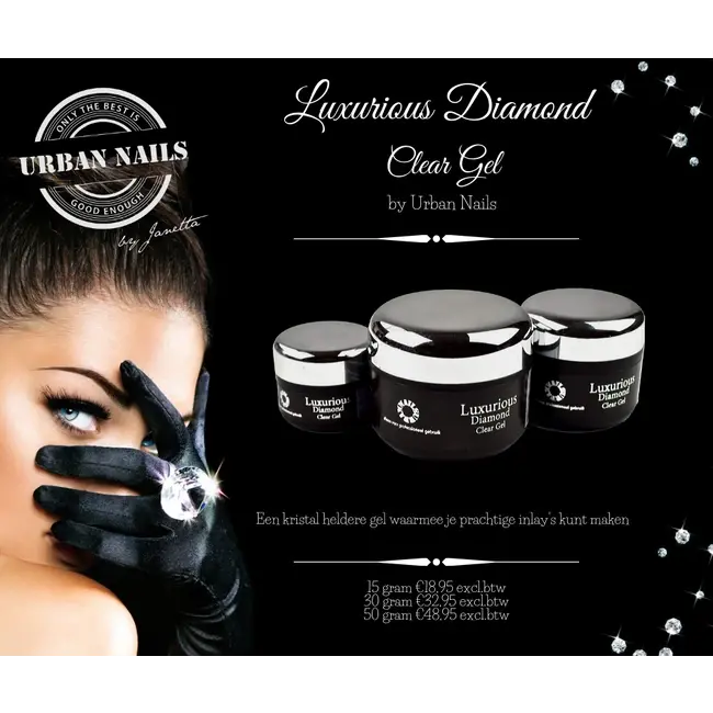 Urban Nails Luxurious Diamond Clear Gel