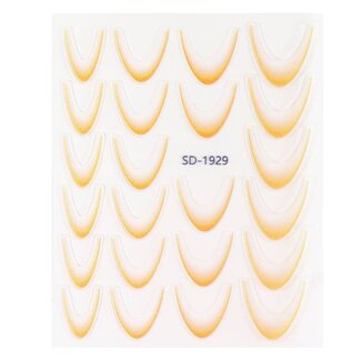 Urban Nails Nail Art Sticker III - 07 Ombre Peach Urban Nails Nail Art Sticker III - 07 Ombre Peach