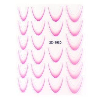 Urban Nails Nail Art Sticker III - 08 Ombre Licht Roze