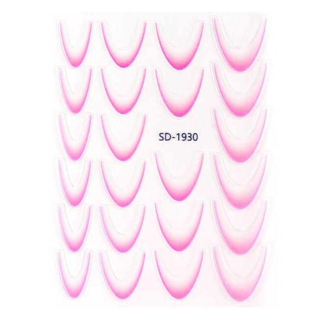 Urban Nails Nail Art Sticker III - 08 Ombre Licht Roze