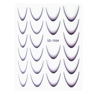 Urban Nails Nail Art Sticker III - 12 Ombre Zwart