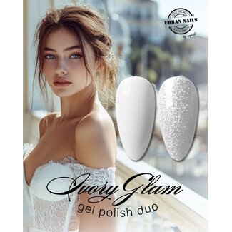 Urban Nails Ivory Glam Gel Polish Duo