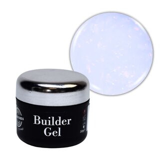 Urban Nails Builder Gel in a Jar 30 gram 14 licht lavendel-wit met flakes