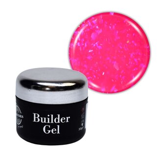 Urban Nails Builder Gel in a Jar 30 gram 17 fel roze met flakes