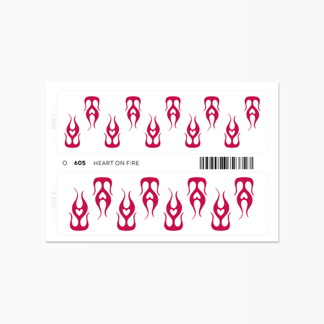 Twisties Heart on Fire (Red)