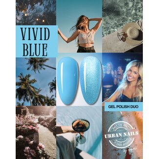 Urban Nails Vivid Blue Gel Polish Duo Urban Nails Vivid Blue Gel Polish Duo