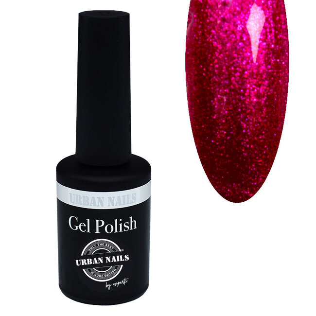 Urban Nails Gelpolish 141 - Donker Roze Glitter