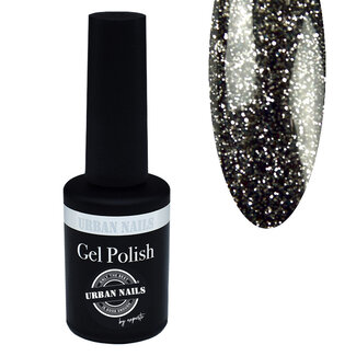 Urban Nails Gelpolish 104 - Zwart Met Zilver Glitter