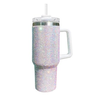 Urban Nails Rhinestone Tumbler Cup white XL