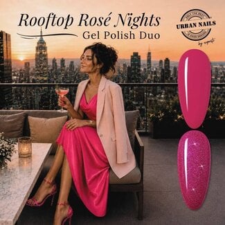 Urban Nails Rooftop Rosé Nights - Gel Polish Duo