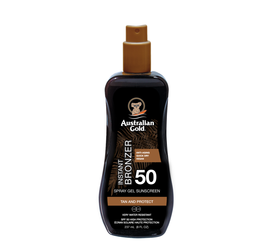 SPF 50 Spray Gel + Bronzer -  crème solaire