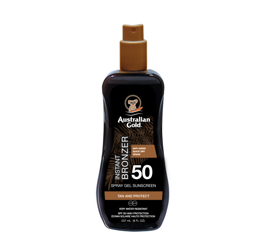 SPF 50 Spray Gel met bronzer - Zonnebrandcrème