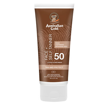Australian Gold SPF 50 Face avec Self Tanner