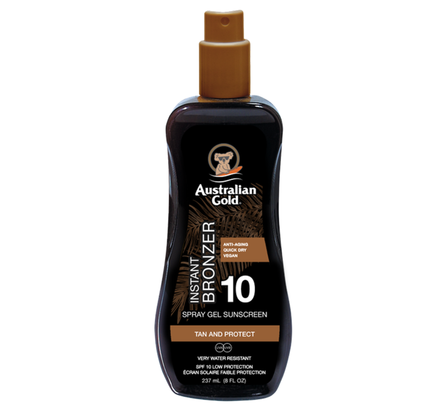 SPF 10 Spray Gel + Bronzer - crème solaire