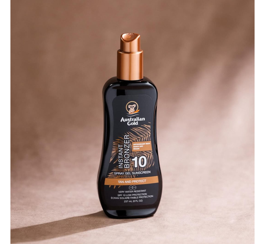 SPF 10 Spray Gel + Bronzer - crème solaire