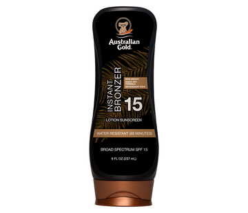 Australian Gold SPF 15 Lotion avec Bronzer