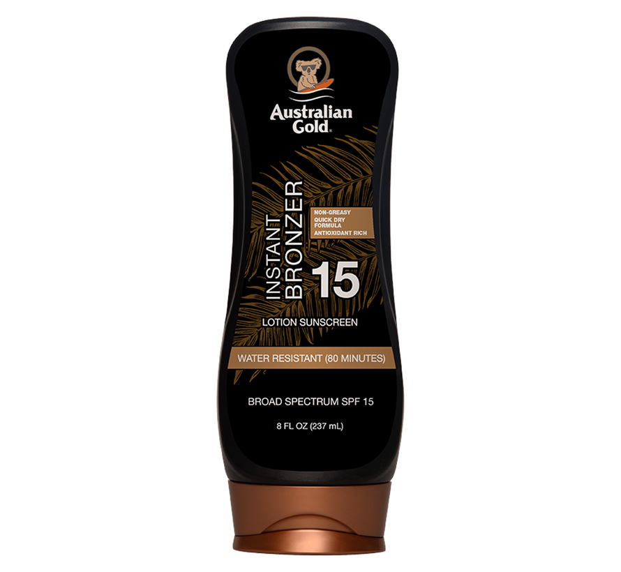 SPF 15 Lotion avec  Bronzer  -  crème solaire