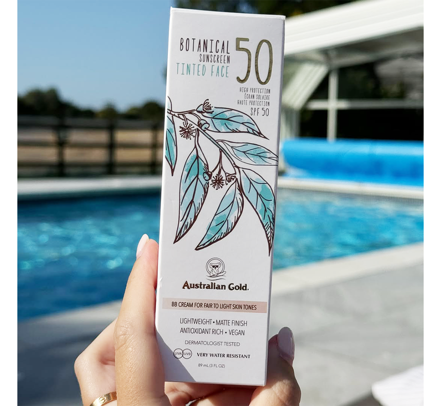 SPF 50 Botanical Tinted Face - Fair-Light - Zonnebrandcrème
