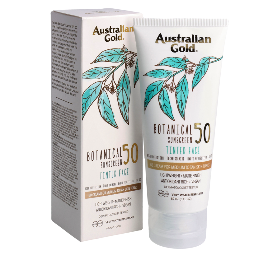 SPF 50 Botanical Tinted Face - Medium-Tan - Zonnebrandcrème
