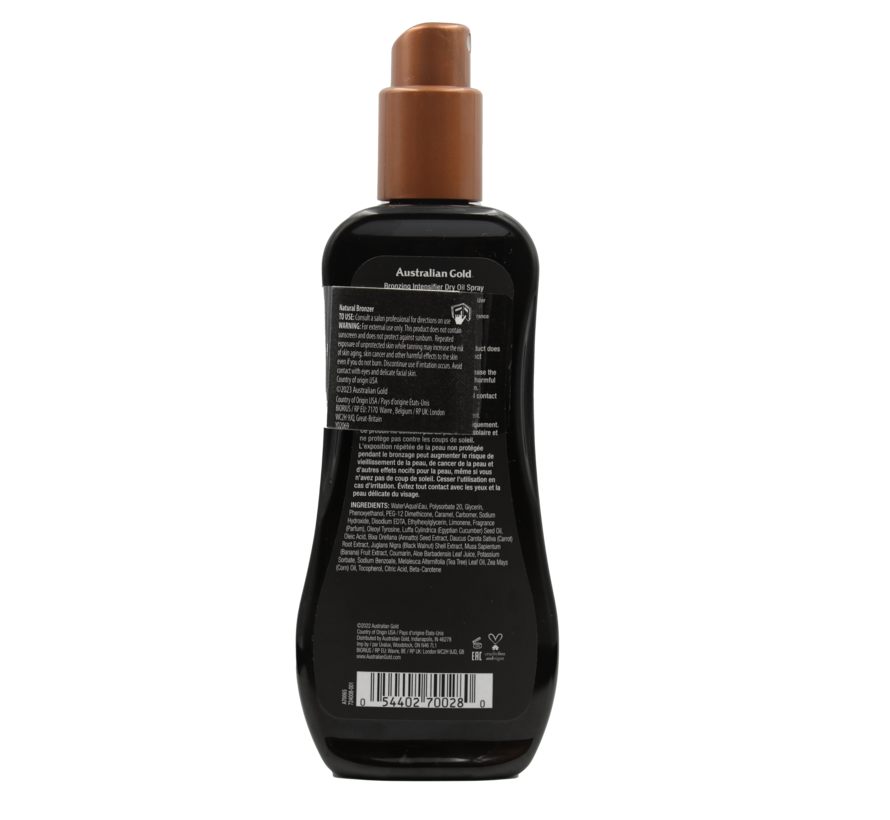 Bronzing Dry Oil Spray - crème solaire sans SPF