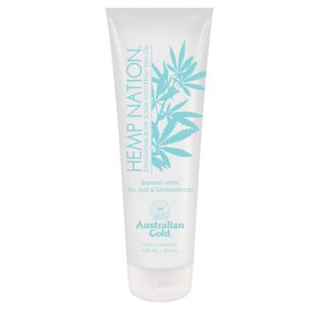 australian gold Hemp Nation Sea Salt & Sandalwood - Body Scrub