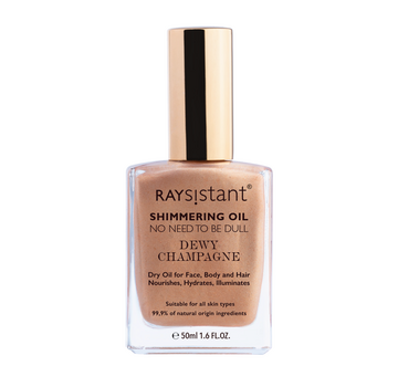 Raysistant Shimmering Body Oil - Dewy Champagne