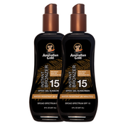 Australian Gold Lot avantageux : 2 × Spray Gel SPF 15 avec bronzant