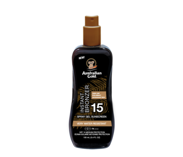 Australian Gold SPF 15 Spray Gel met Bronzer 100 ml - Reisverpakking