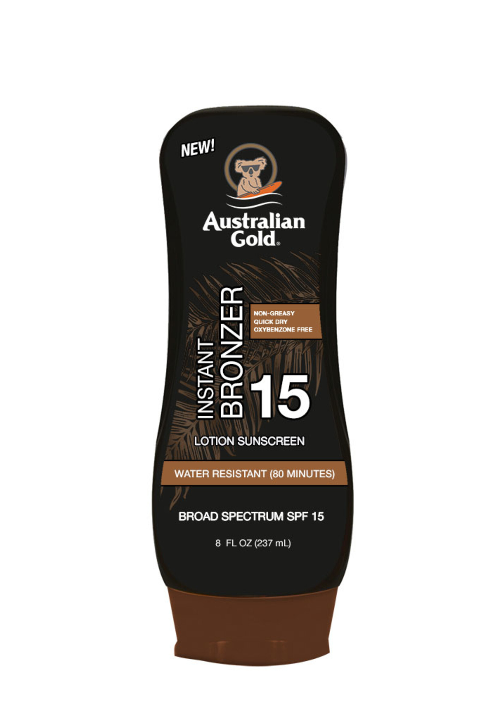 Australian Gold SPF 15 Lotion met bronzer - Zonnebrandcrème