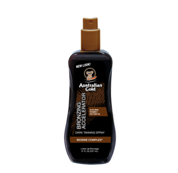 Australian Gold Dark Tanning Accelerator Spray Gel met Bronzer