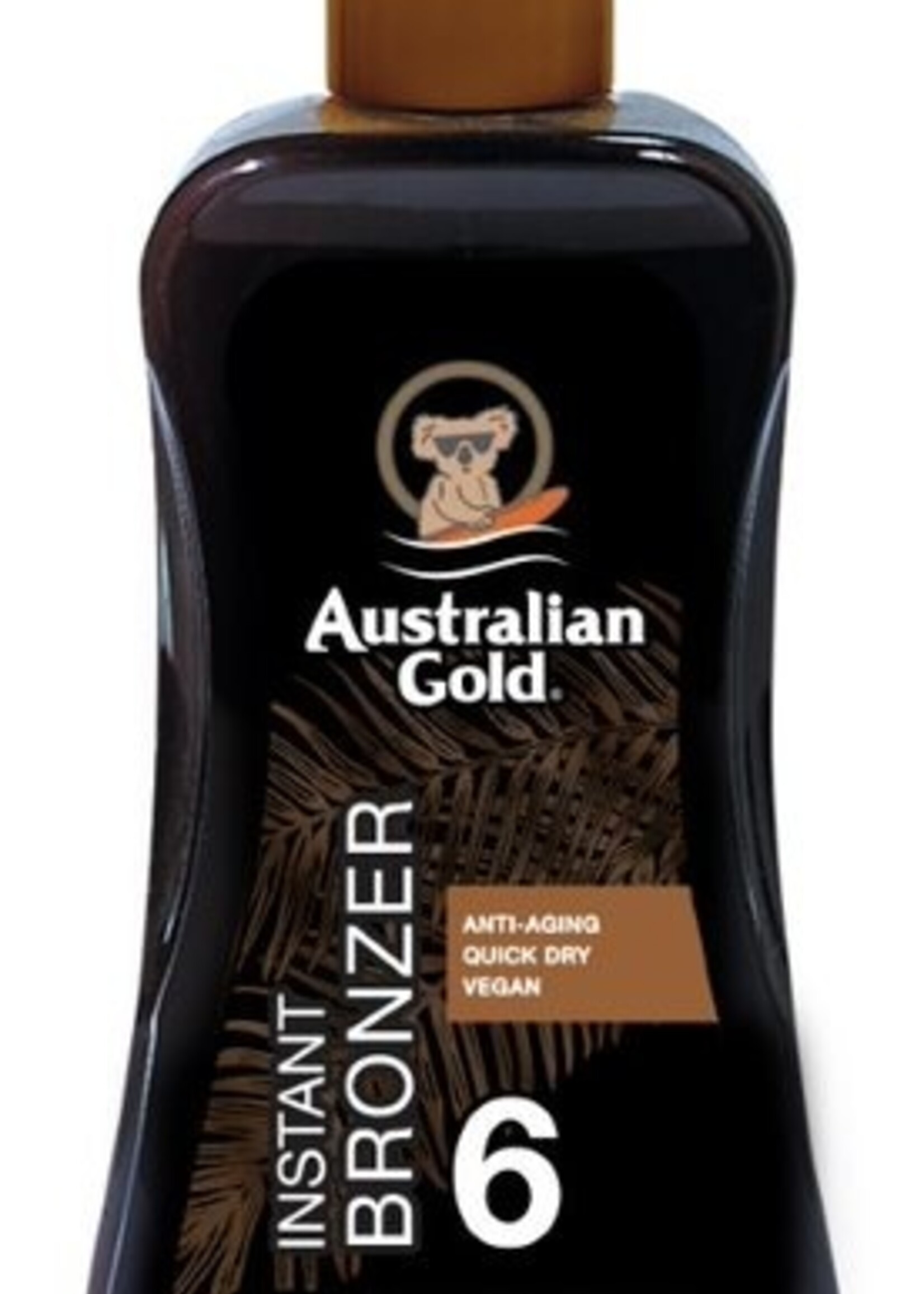 Australian Gold SPF 6 Spray Gel met bronzer  - Zonnebrandcrème