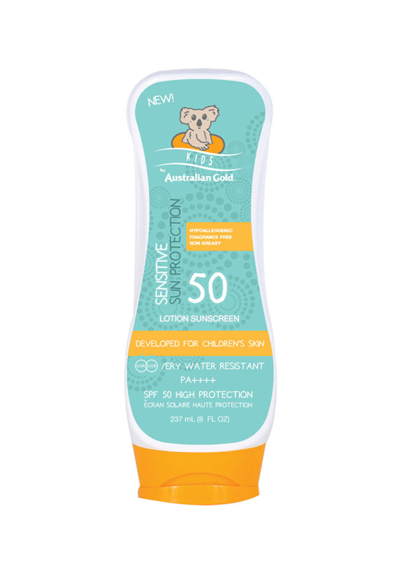 Australian Gold SPF 50 Kids Lotion Sensitive Protection - Zonnebrandcrème