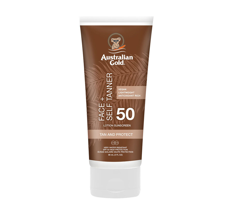 SPF 50 Face met Self Tanner - Zonnebrandcrème