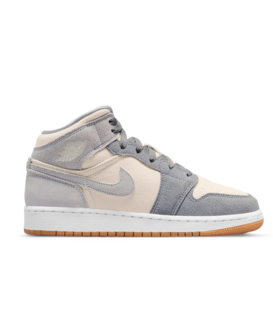 Jordan 1 Mid Coconut Milk Particle Grey ( GS)