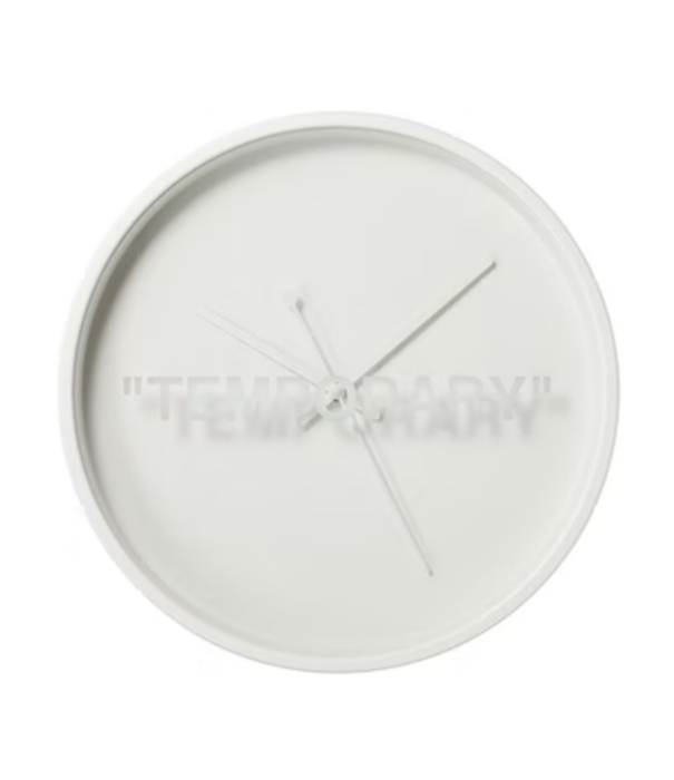 IKEA X Virgil Abloh (OFF WHITE) MARKERAD Clock TEMPORARY
