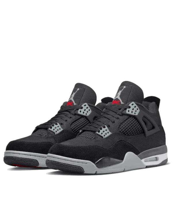 Nike Air Jordan 4 Black Canvas