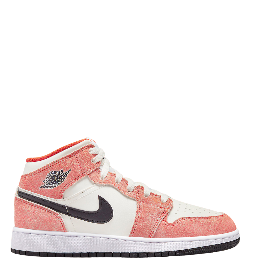 Nike Nike Air Jordan 1 Mid Orange Suede (GS)