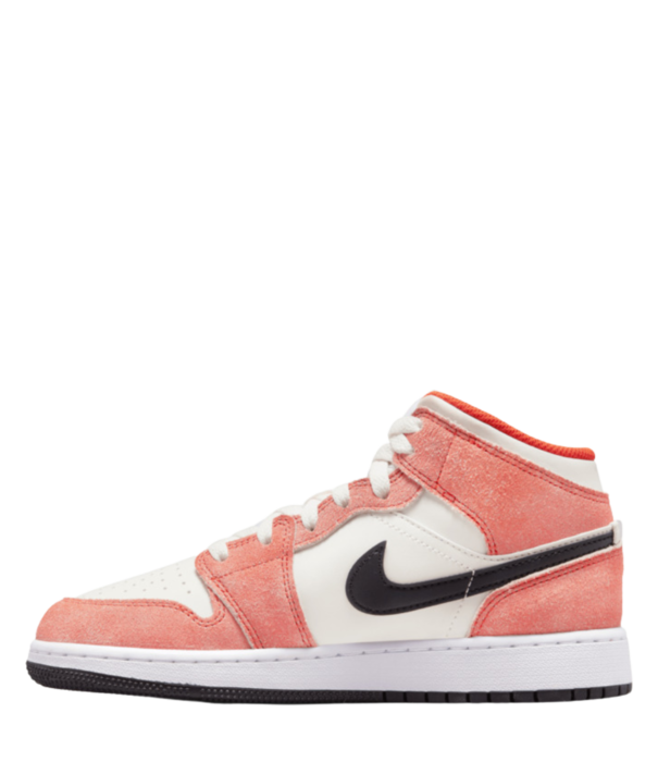 Nike Air Jordan 1 Mid Orange Suede (GS)