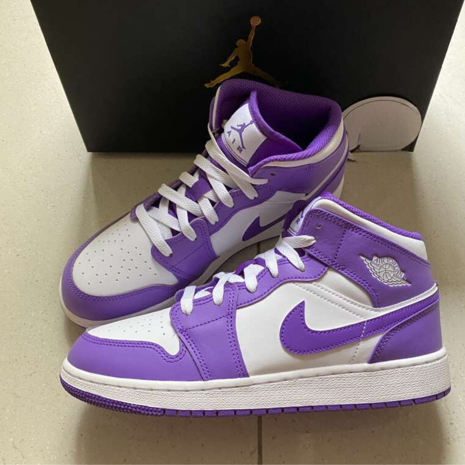 JORDAN 1 HIGH COURT PURPLE WHITE GS – ONE OF A KIND