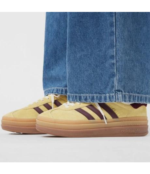 Adidas adidas Gazelle Bold Yellow/Maroon /  IF5937 - SneakerMood