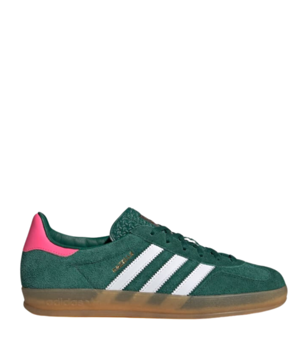 Adidas Adidas Gazelle Indoor Collegiate Green Lucid Pink/  IG5929 - SneakerMood