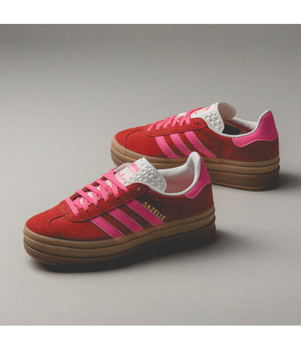 Adidas Adidas Gazelle Bold "Collegiate Red / Lucid Pink"/  IH7496 - SneakerMood