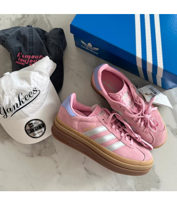 Adidas Adidas Gazelle Bold Pink Silver GS/  JH5539 - SneakerMood