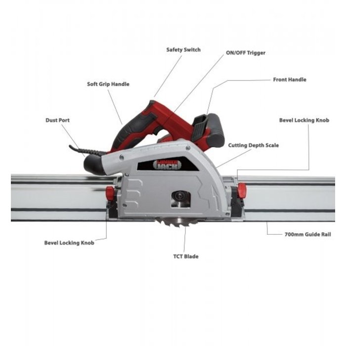 Lumberjack Lumberjack Invalzaag PS165 met 1400 mm geleiderail