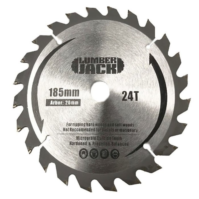Lumberjack Circular Saw Blade 185mm, 24 T - CSB18524